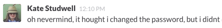 Another typo in Slack.