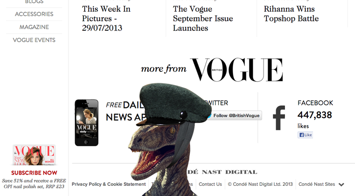 British Vogue Veloceraptor
